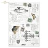 Retro, Vintage, old lettering, handwriting, postcards, stamps, postmarks, Paris, butterflies